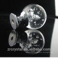 boule de cristal de haute qualité bulles verre poignée boutons push pull pour commode, armoire, tiroir et armoire